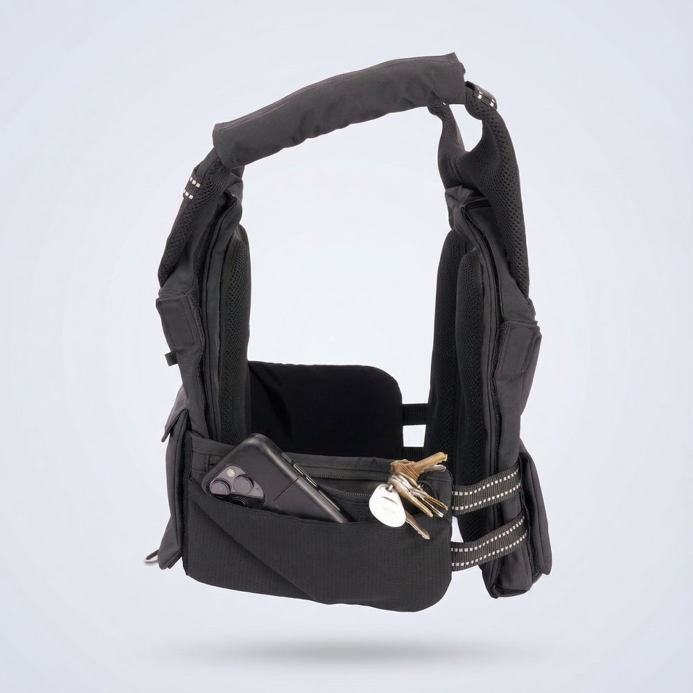Dual Side Zippered/Open Pockets